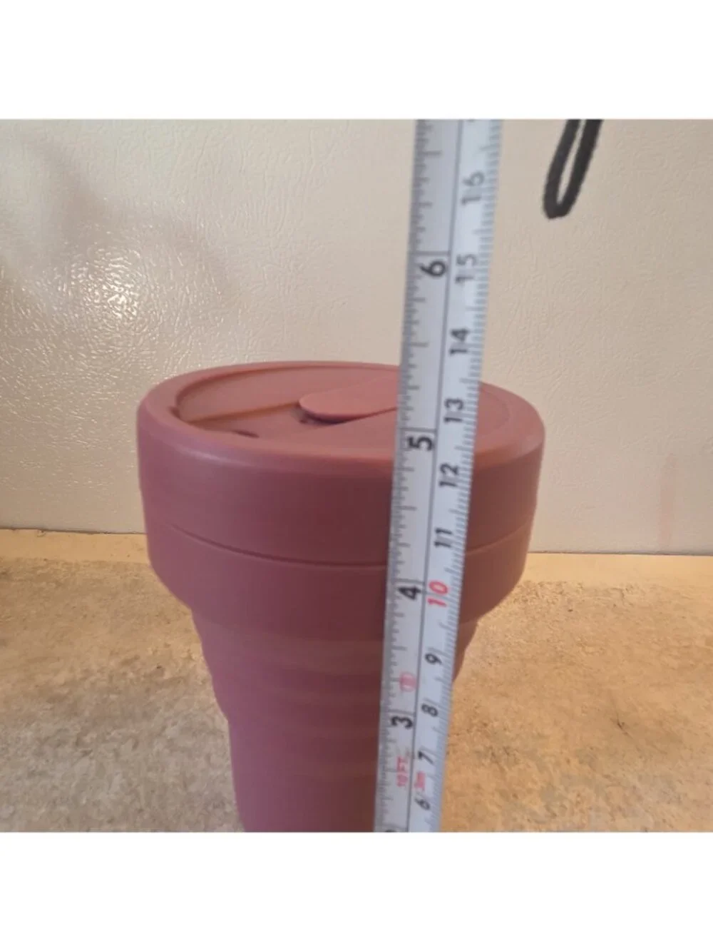 STOJO Titan Collapsible Travel Cup with Straw Purple Silicone Reusable NEW